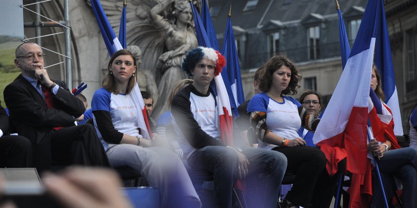 Patriotische Stimmung in Frankreich