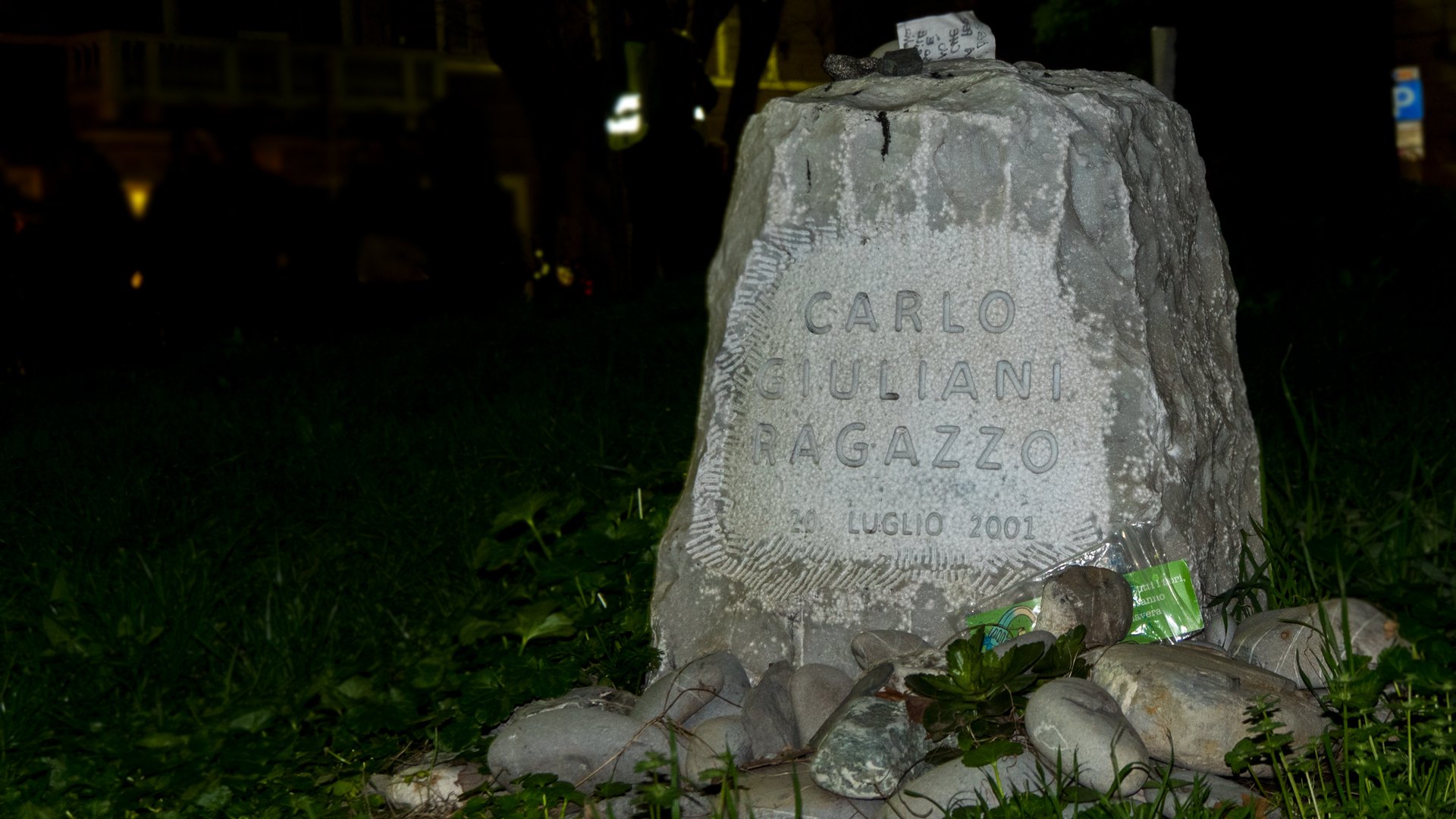 Gedenkstein für Carlo Giuliani